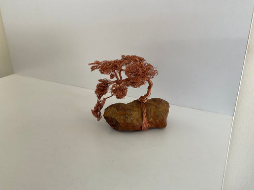 Small copper bonsai tree